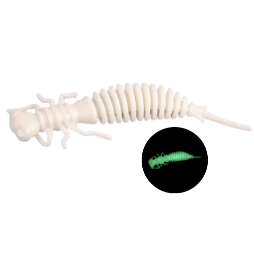 LEURRE SOUPLE LARVA 8 PIECES 62mm - 4 PIECES 85mm